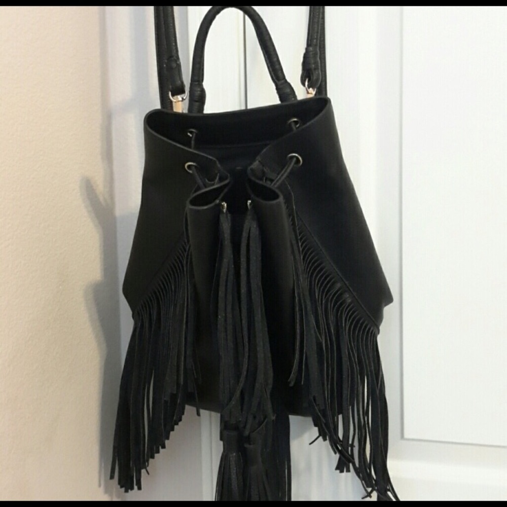 Zara fringe backpack